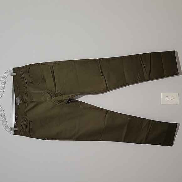 Member's Mark Men's Logan 5 Pocket Pant Stretch Flat Cotton Blend Olive 34x34 NW - Picture 1 of 6
